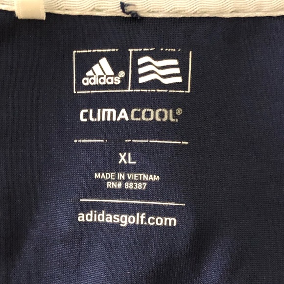 ADIDAS GOLF SHIRT Sz XL Climalite stripes green - Picture 6 of 8